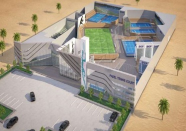 مخطط منطقة الخدمات والمداخل للمشروع