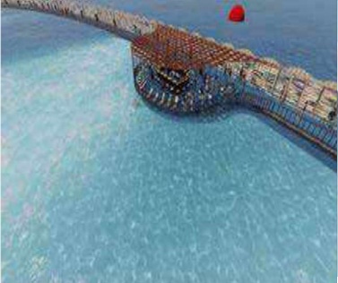 منصة مشاهدة في نادي الرياضات الشاطئية