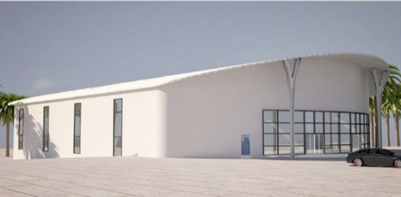 تصميم خارجي لملعب الفرسان للبادل